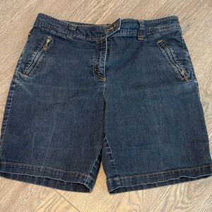 Cleo Dark Blue Jean Shorts size 8